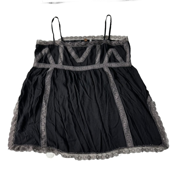 Free People Other - FP One Free People Black Lace Slip Dress